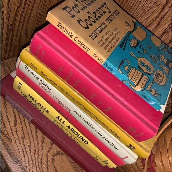Stack of Vintage Books, Kitchen theme - Picture 2 of 2
